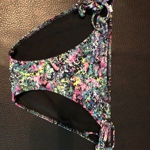 Splatter paint bright tie side bottoms